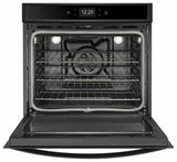 5.0 cu. ft. Smart Single Wall Oven with True Convection Cooking - Black