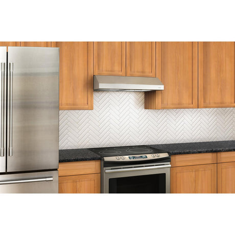 **DISCONTINUED** Broan® 30-Inch Convertible Under-Cabinet Range Hood, ENERGY STAR®, 300 Max Blower CFM, Slate