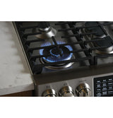 GE Profile™ 30" Smart Slide-In Front-Control Gas Double Oven Convection Range