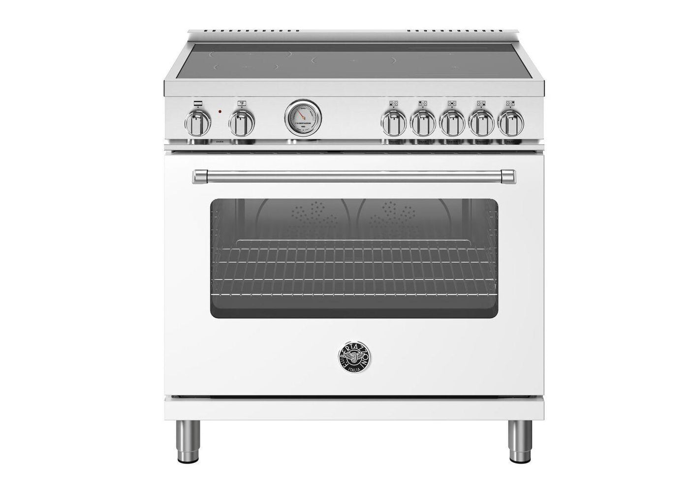 Master 36" Range Induction Manual Clean Bianco White