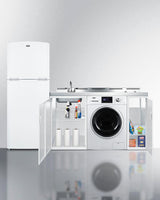86" Wide All-in-one Kitchenette With Washer/dryer Combo