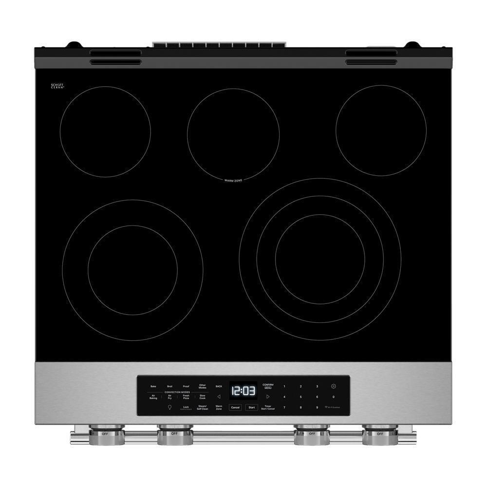 5.3 Cu. Ft. Smart Slide-in Electric Range with Convection Cooking Modes