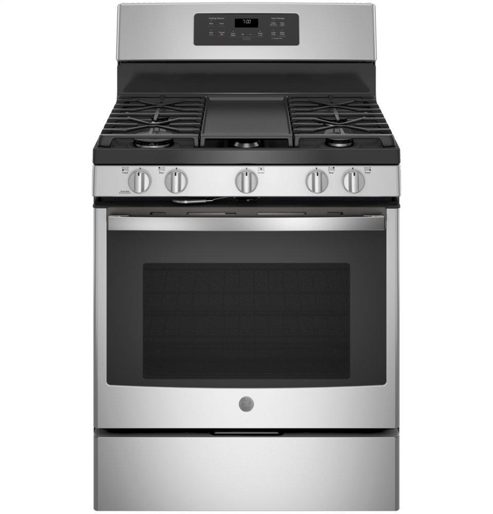 GE® 30" Free-Standing Gas Convection Range