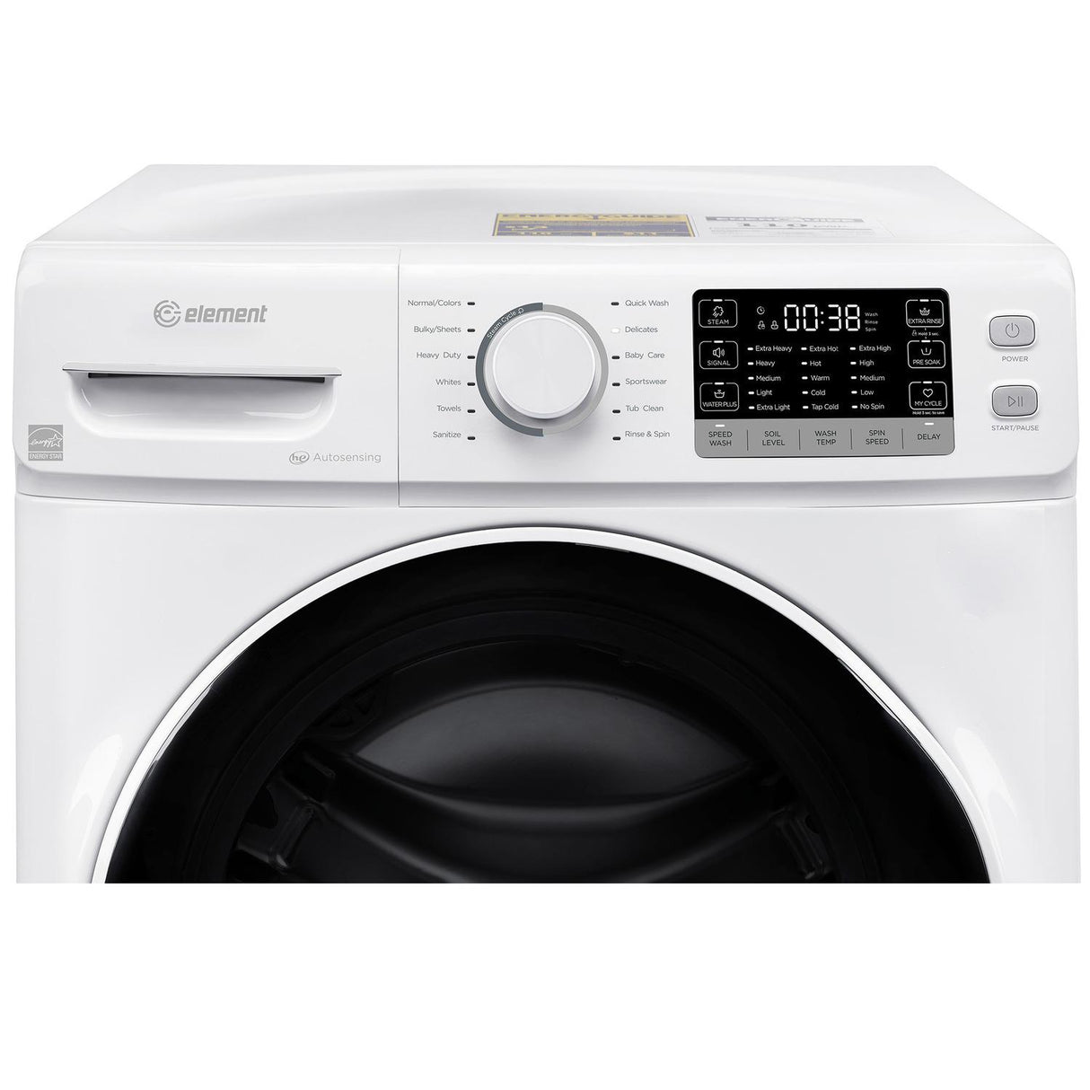 Element Electronics 4.5 cu. ft. Front Load Washing Machine - White (EFL4527BW)