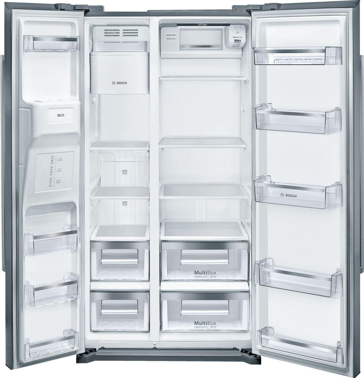 300 Series Freestanding Counter-Depth Side-by-Side Refrigerator 36'' Easy clean stainless steel B20CS30SNS