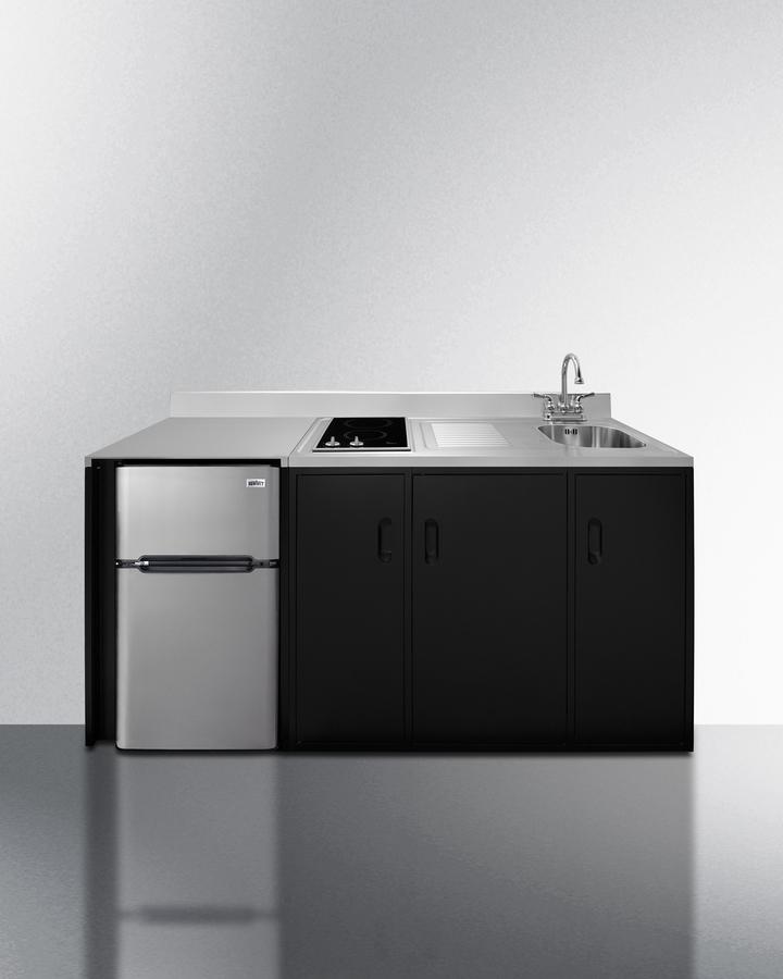 72" Wide All-in-one Kitchenette, ADA Counter Height