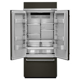 20.8 Cu. Ft. 36" Width Built In Stainless Steel French Door Refrigerator with Platinum Interior Design