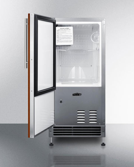 15" Wide 25 Lb. Drain-free Icemaker (panel Not Included)