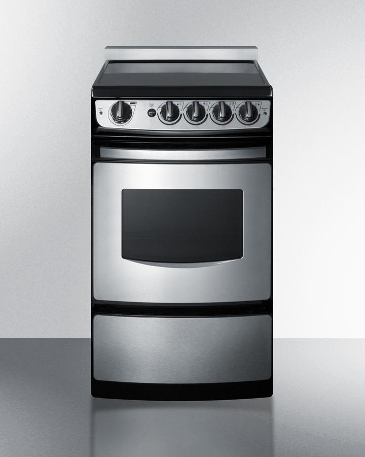 20" Wide Electric Smooth-top Range