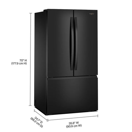 36-Inch French Door Refrigerator with Ice Maker - 31 cu. ft.