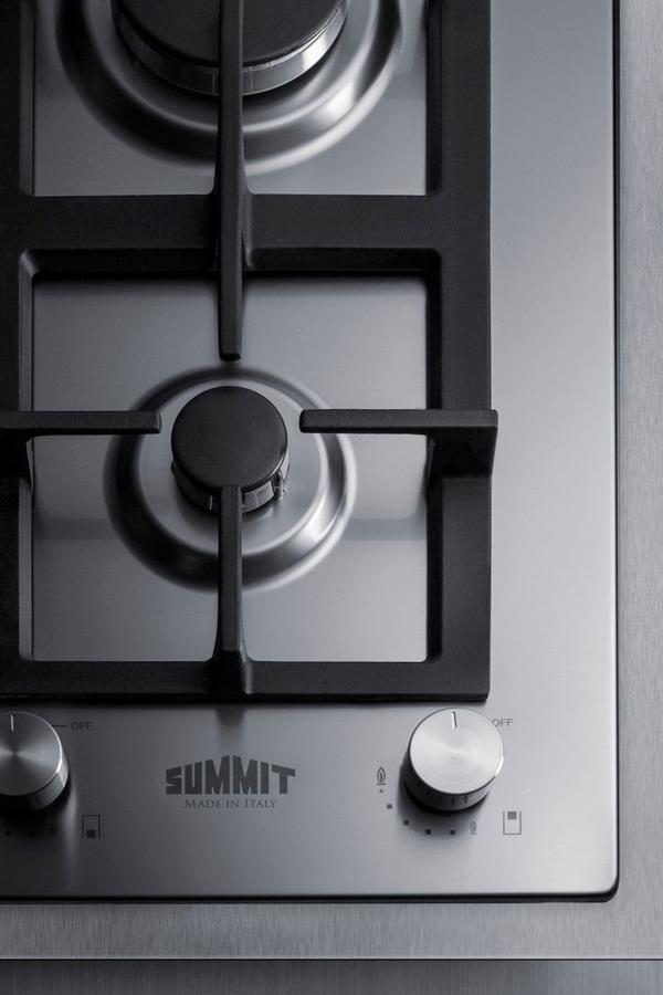 15" Wide 2-burner Propane Gas Cooktop In Stainless Steel