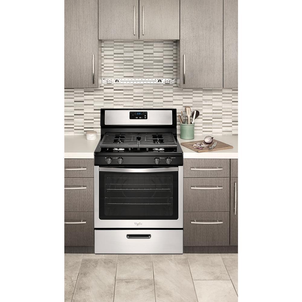 Whirlpool® 5.1 Cu. Ft. Freestanding 4-Burner Gas Stove