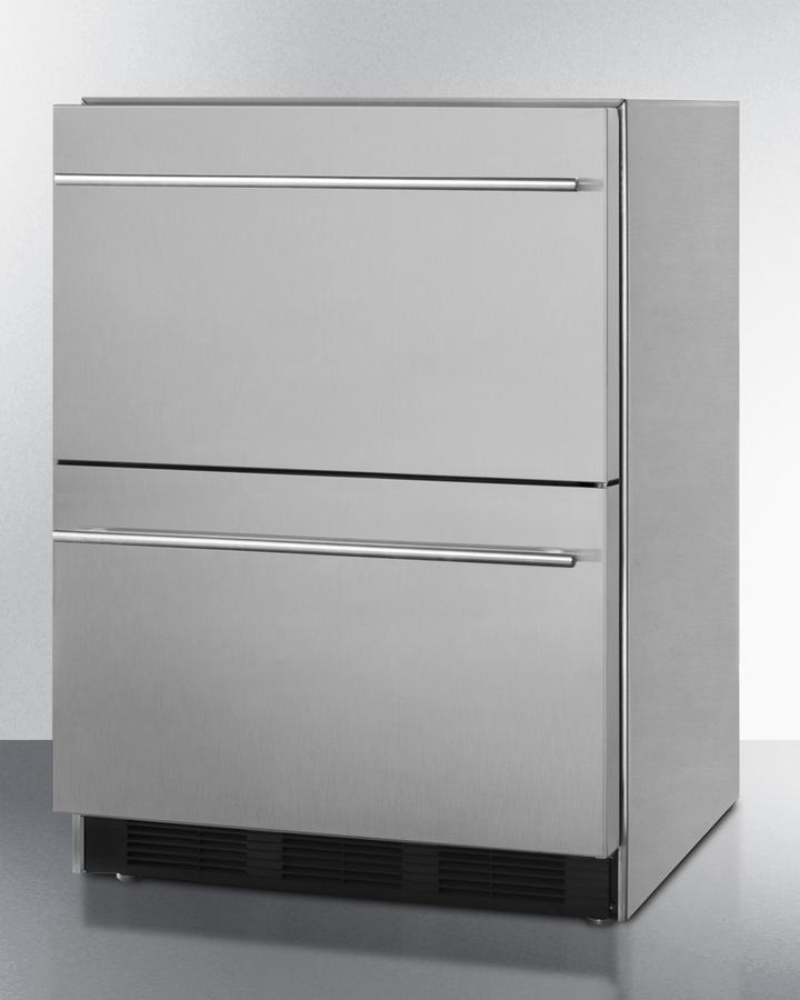 24" Wide 2-drawer All-refrigerator, ADA Compliant