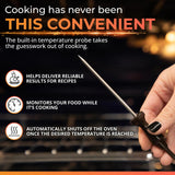 30 in. 5 Burner 6.1 cu. ft. Slide-in Gas Range with True European Convection