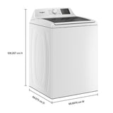 4.3 Cu. Ft. Whirlpool® Top Load Impeller Washer with Quick Wash Cycle and Soft Close Glass Lid