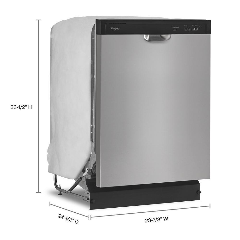Quiet Dishwasher with Heated Dry and Factory-Installed Power Cord