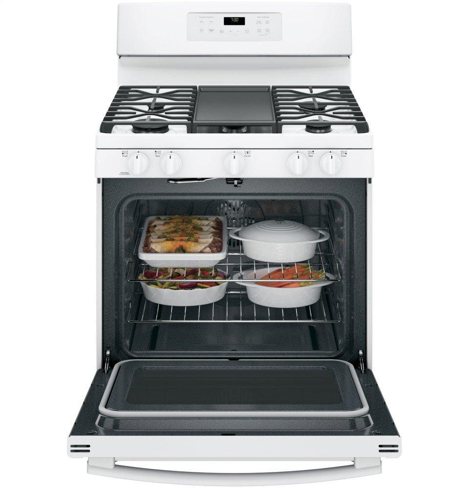 GE® 30" Free-Standing Gas Convection Range