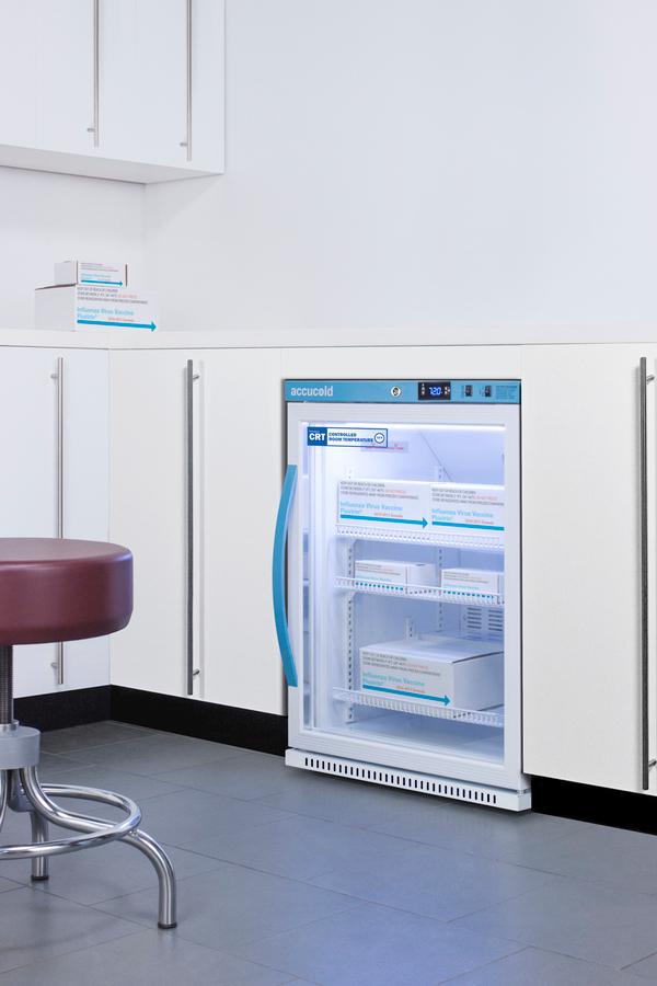 6 CU.FT. Upright Controlled Room Temperature Cabinet, ADA Height
