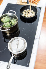 36 in. width Induction Cooktop, European Black Mirror Finish Made with Premium SCHOTT Glass