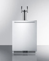 Built-in Frost-free Beer Dispenser With Dual Tap System for Two 1/6 Kegs