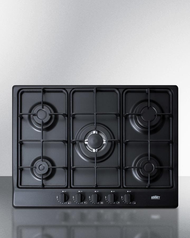 27" Wide 5-burner Gas Cooktop