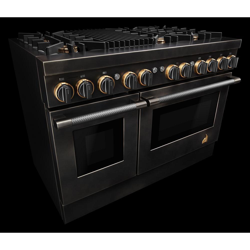 Smoke & Brass By JennAir® 48" Dual-Fuel Professional-Style Range