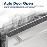 24" Top Control Stainless Steel Handle 47 dBA Dishwasher with Auto Door Open