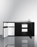 72" Wide All-in-one Kitchenette, ADA Counter Height