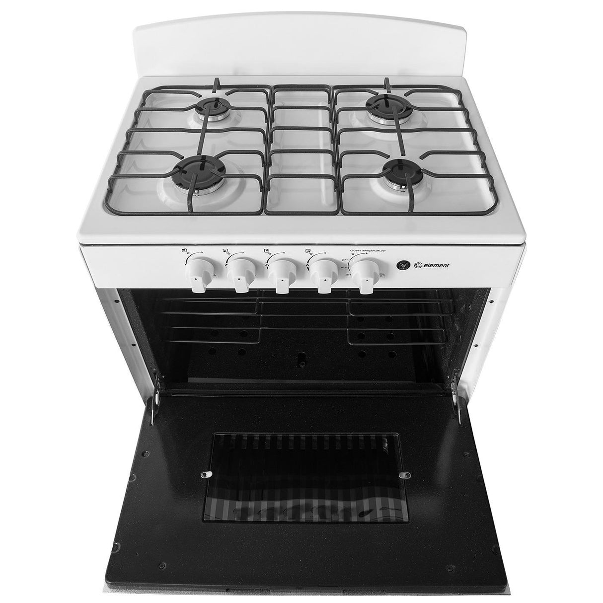 Element Electronics 4.0 cu. ft. 30", 4-Burner Gas Range (EEGR3A4MCCW)