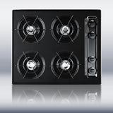 24" Wide 4-burner Gas Cooktop