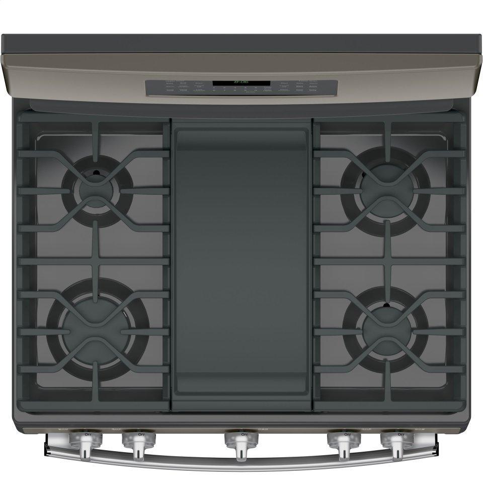 GE® 30" Free-Standing Gas Double Oven Convection Range