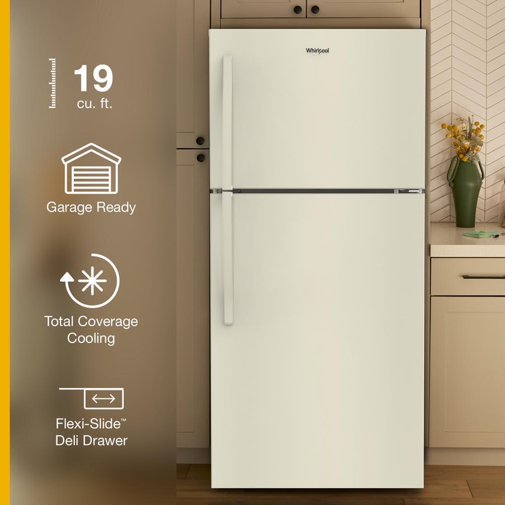Whirlpool® 29.5-inch Wide Top Freezer Refrigerator with Total Coverage Cooling- 19.2 Cu. Ft.