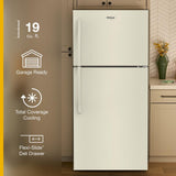 Whirlpool® 29.5-inch Wide Top Freezer Refrigerator with Total Coverage Cooling- 19.2 Cu. Ft.