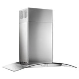 30" Concave Glass Wall Mount Range Hood