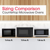 Sharp 1.4 cu. ft. 1100W Black Countertop Microwave Oven