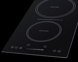 12" Wide 208-240v 2-zone Induction Cooktop With Safety Shutoff