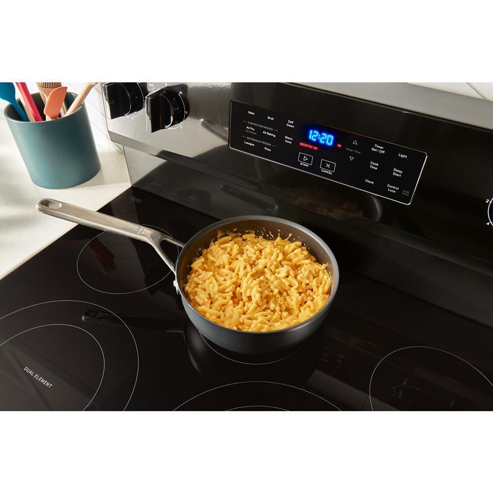 30-inch Energy Star Electric Range with Air Cooking Technology, No Preheat Air Fry and Air Baking and Self Clean
