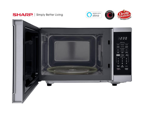 Sharp 1.4 cu. ft. 1100W Smart Stainless Steel Microwave Oven with Inverter Technology