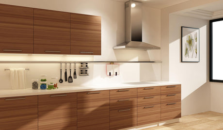 36" pyramid shape wall hood with Variable Air Management