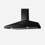 VARNA BLACK Wall Mount Range Hood 36" wide - 600CFM