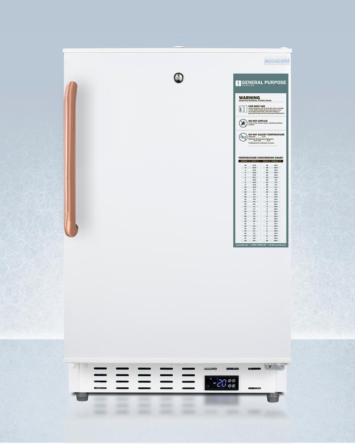20" Wide Built-in Vaccine All-freezer, ADA Compliant
