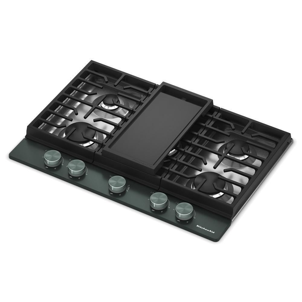 KitchenAid® 30 in. Gas Cooktop with 5 Burners and Integrated Wok Grate