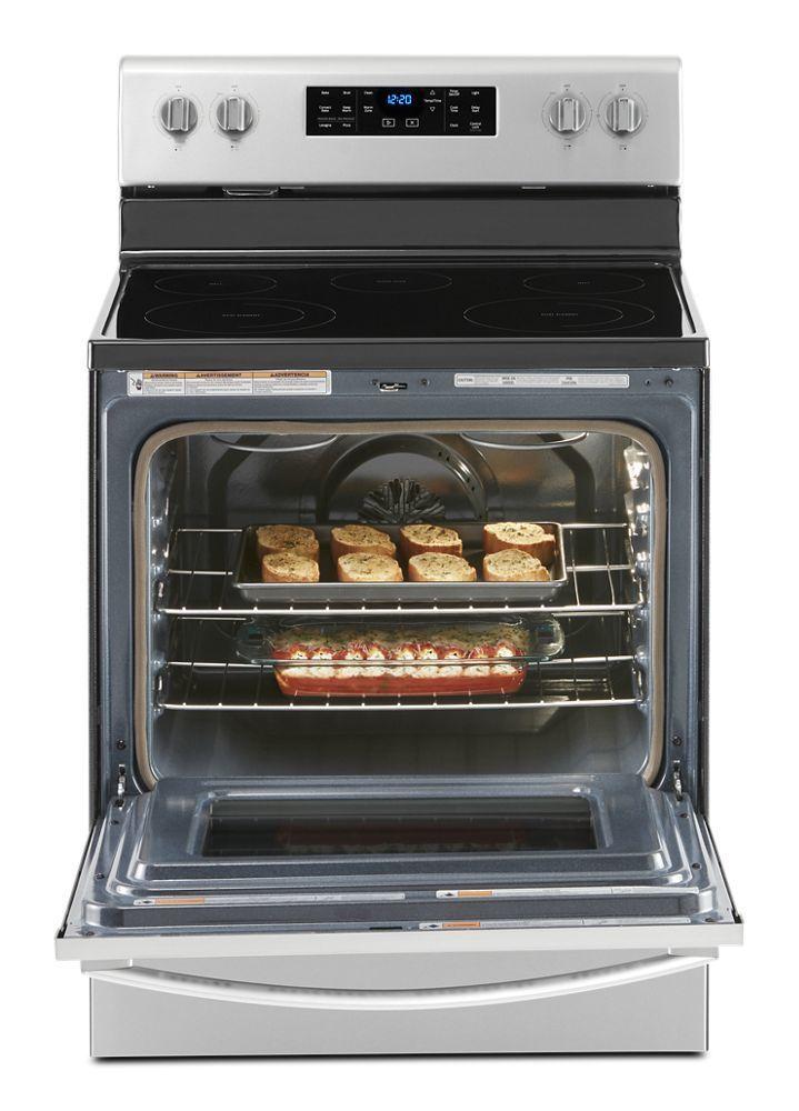 5.3 cu. ft. Whirlpool® electric range with Frozen Bake™ technology