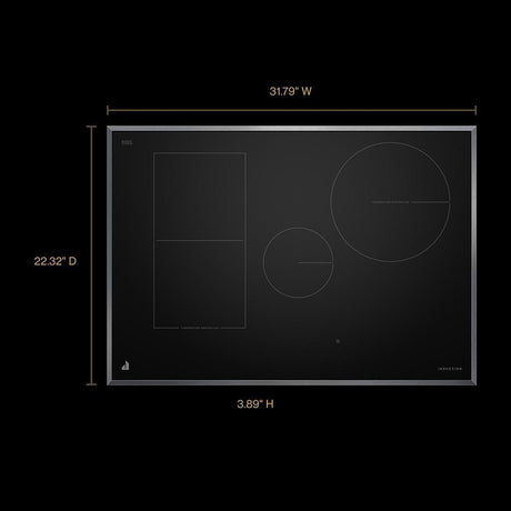 30" Lustre Smart Induction Cooktop with Temperature-Controlled Cooking