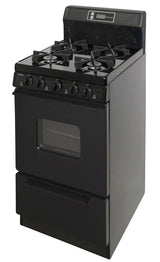 20 in. Freestanding Gas Range in Black