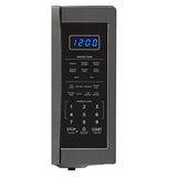 1.4 cu. ft. 1100W Sharp Black Stainless Steel Countertop Microwave Oven