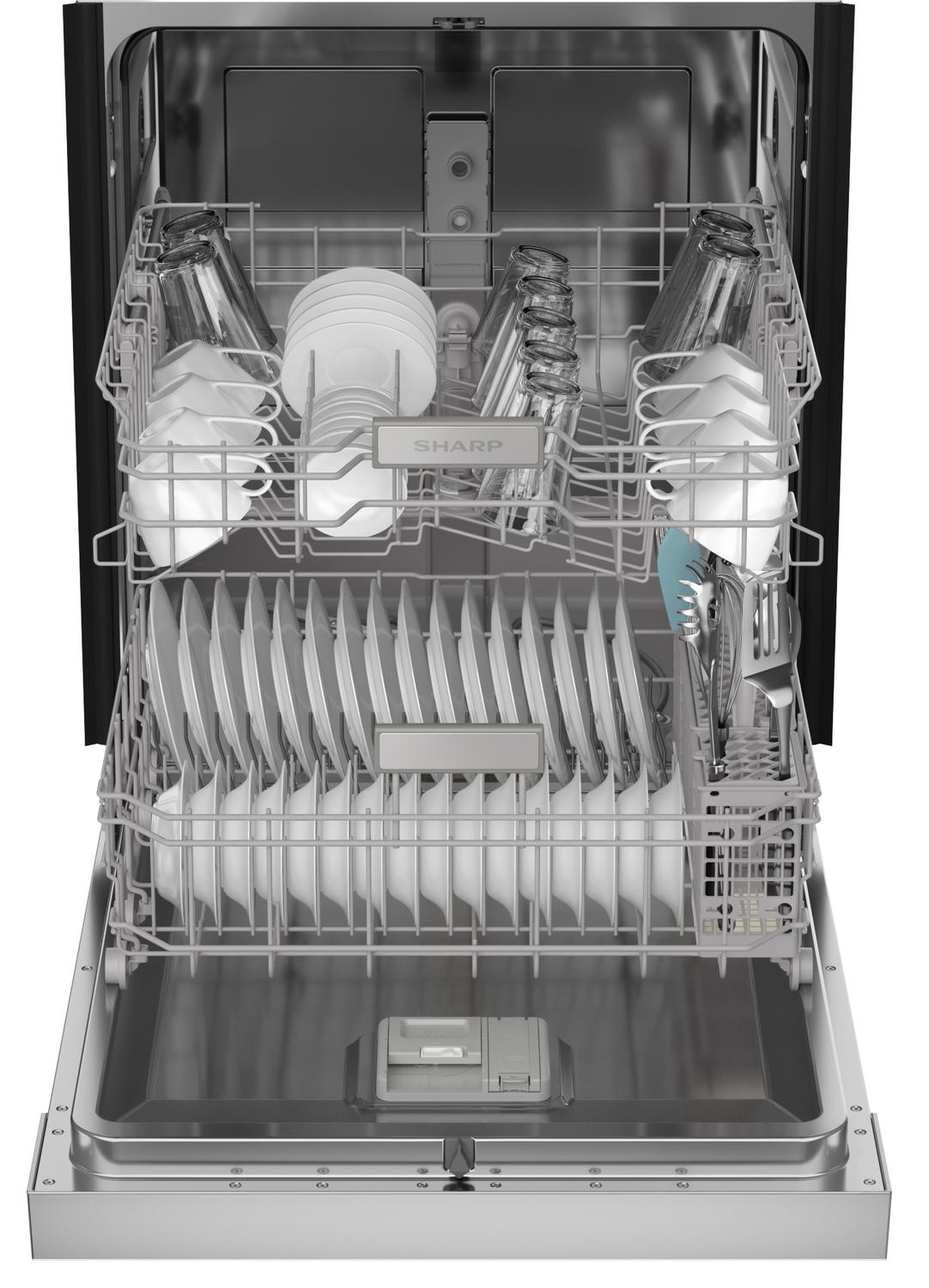 Sharp 24 in. Stainless Steel Hybrid 52dB Dishwasher