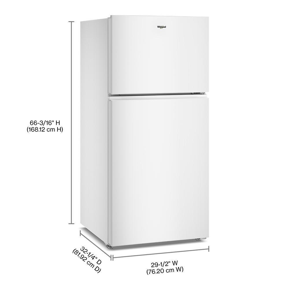 Whirlpool® 29.5-inch Wide Top Freezer Refrigerator with Total Coverage Cooling- 19.3 Cu. Ft.