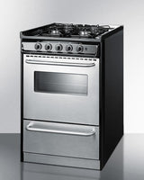 20" Wide Gas Range