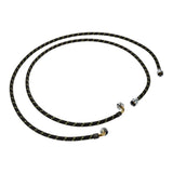 6' braided washer fill hoses rated 1500+ PSI with two female connections, and built-in O-Rings - 2 pack